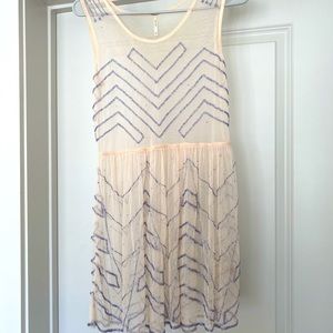 Free People Beaded Sheer Tank